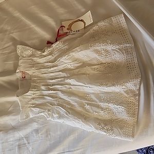 9M White Dress and Diaper Cover